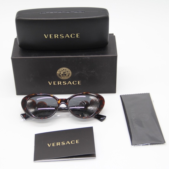 NEW VERSACE VE4433U 108/87 WOMEN’S SUNGLASSES VERSACE MOD 4433-U HAVANA - Picture 10 of 11